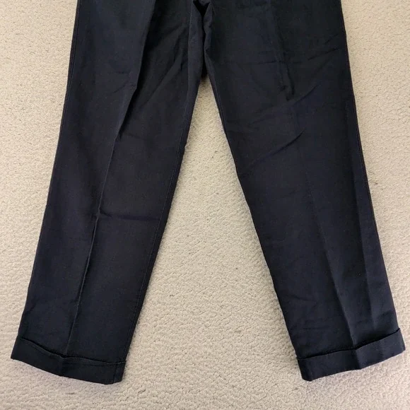 J.Crew Crosby Pleated Cotton Linen Navy Blue Trousers 30x30 CF189 New - Picture 7 of 9